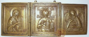 Складень трёхстворчатый:  Деисус