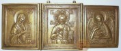 Складень трёхстворчатый:  Деисус