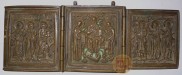 Складень трёхстворчатый: Деисус с предстоящими