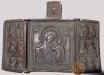Складень трёхстворчатый: Богоматерь Казанская. Избранные святые