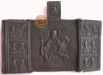 Складень трёхстворчатый:Великомученица Параскева Пятница. Избранные праздники