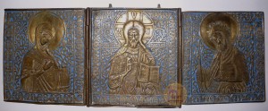 Складень трёхстворчатый:  Деисус