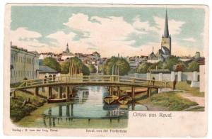 Reval von der Portbrucke .Gruss aus Reval.